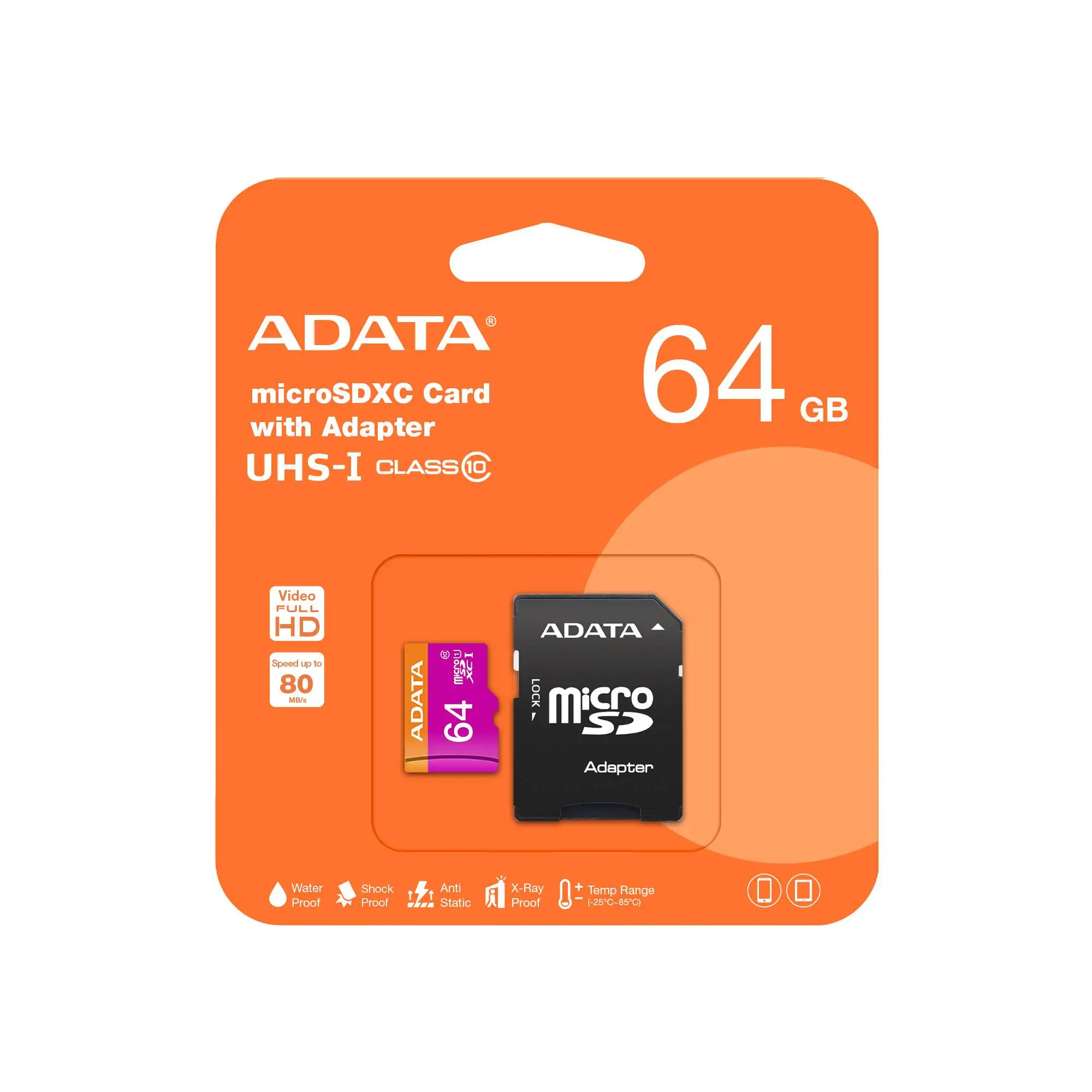 Memory Micro SD 64 GB ADATA UHS-I U1