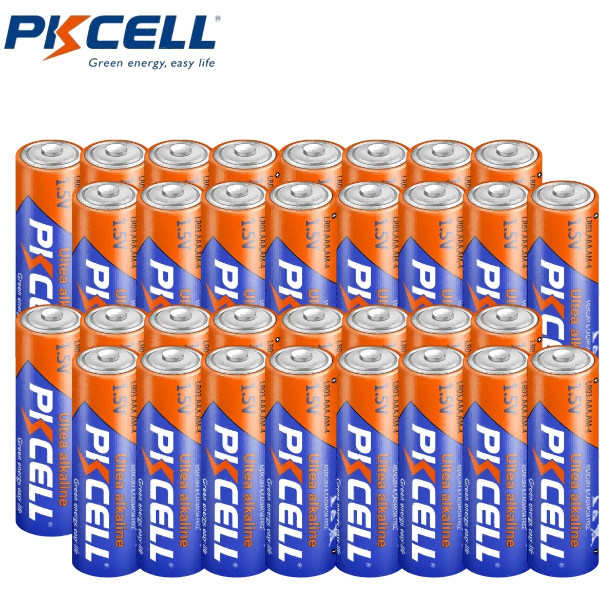 24PCS PKCELL AAA LR03 MN2400 Batteries 1.5V Triple A Alkaline Battery AAA Batteries for Keyboards Clocks Toys Remote Control