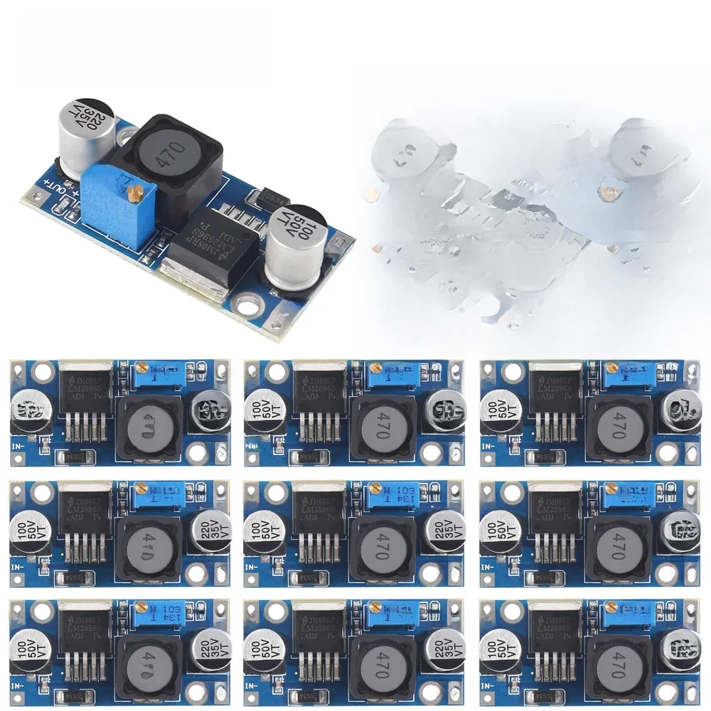 1/5/10pcs LM2596 DC para DC Buck Converter 3.0-40V para 1.5-35V Módulo Step Down de fonte de