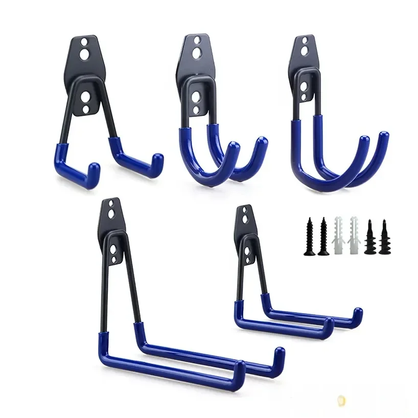 AliExpress Heavy Duty Metal Hook Garage Organizer Wall Mount Bicycle Hanger Hooks Wall Mount Anti-slip Storage Hook For Ladders Garden Tool