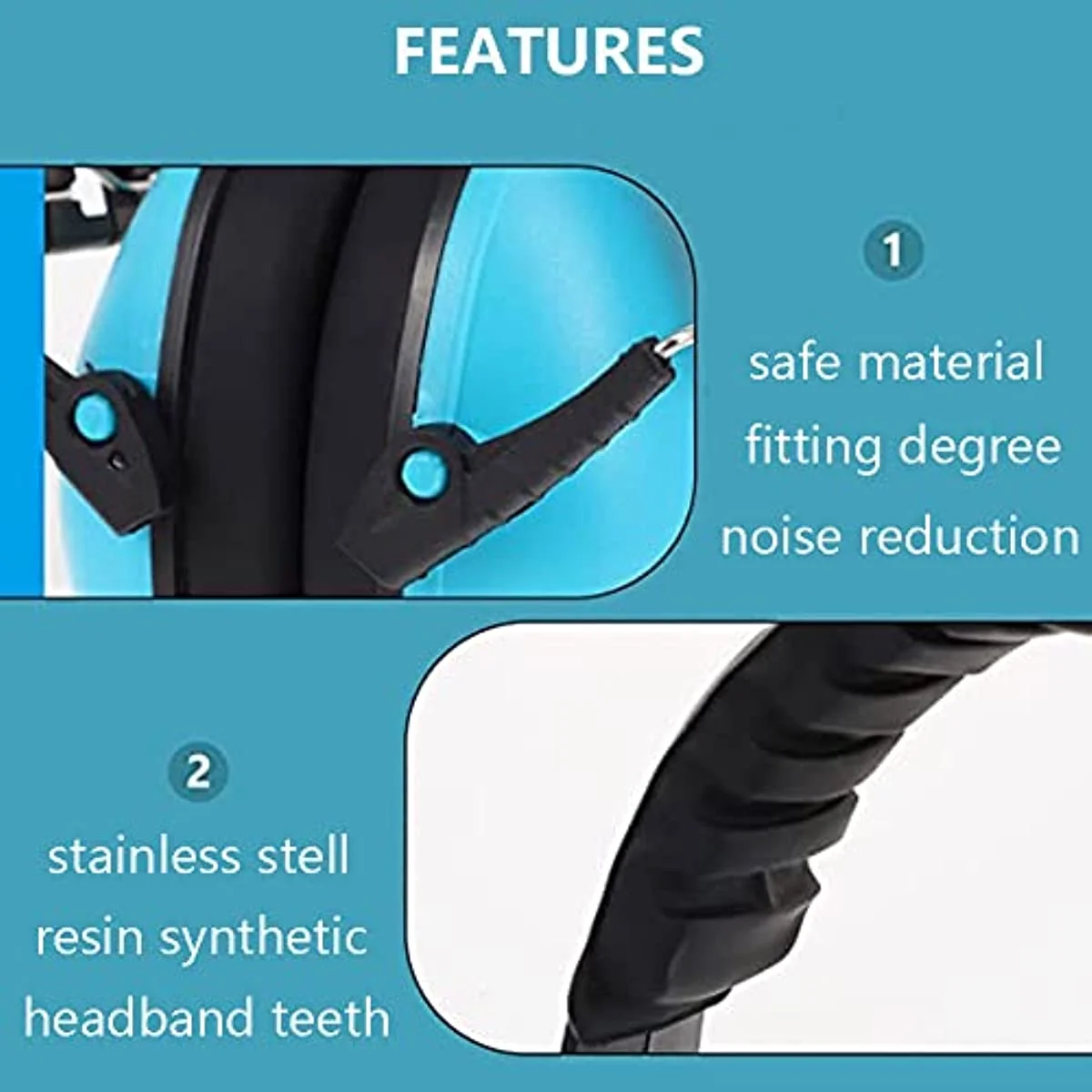 Foldable Noise-proof earmuffs for Children Baby Noise-proof earmuffs for children Sleep noise-cancelling noise-proof earmuffs