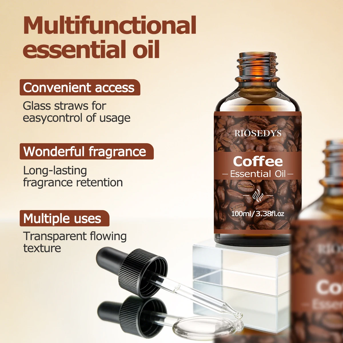Kaffee-Ätherisches Öl, Reichhaltiges Kaffeeduftöl für Diffusoren, Aromatherapie & DIY-Duftprodukte, Warmes Röstaroma – Detail 9