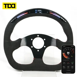TDD Carbon Fiber customized smart Galaxy pro LED Steering Wheel for Quick Release Racing car Steering Wheel