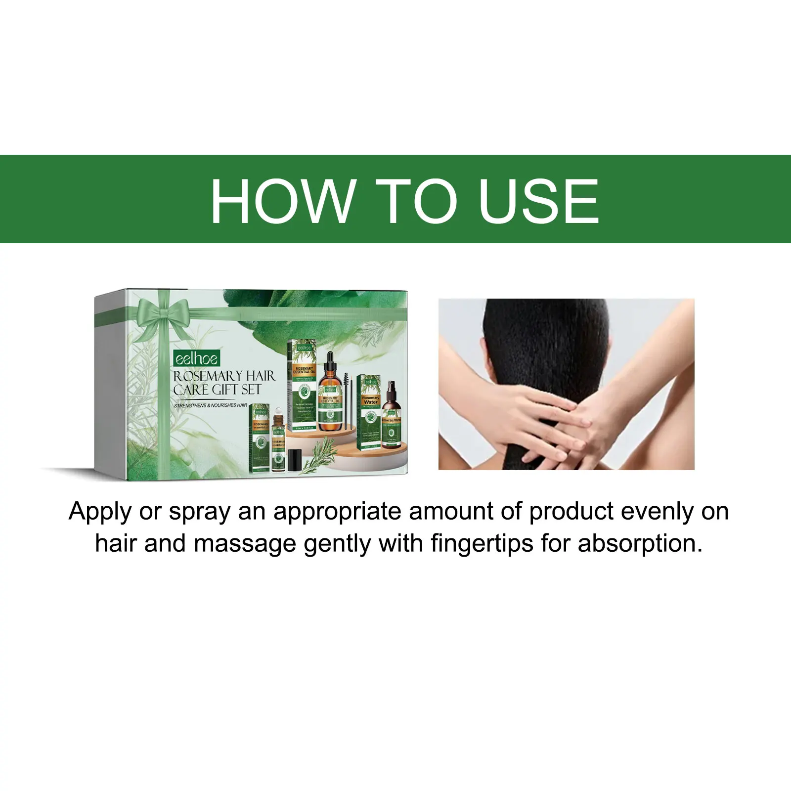 Conjunto de cuidados capilares de alecrim, fortalece as raízes, equilíbrio, óleo do couro cabeludo, reduz a caspa, aliviar a coceira, minimiza a perda de cabelo, engrossar o tratamento do cabelo