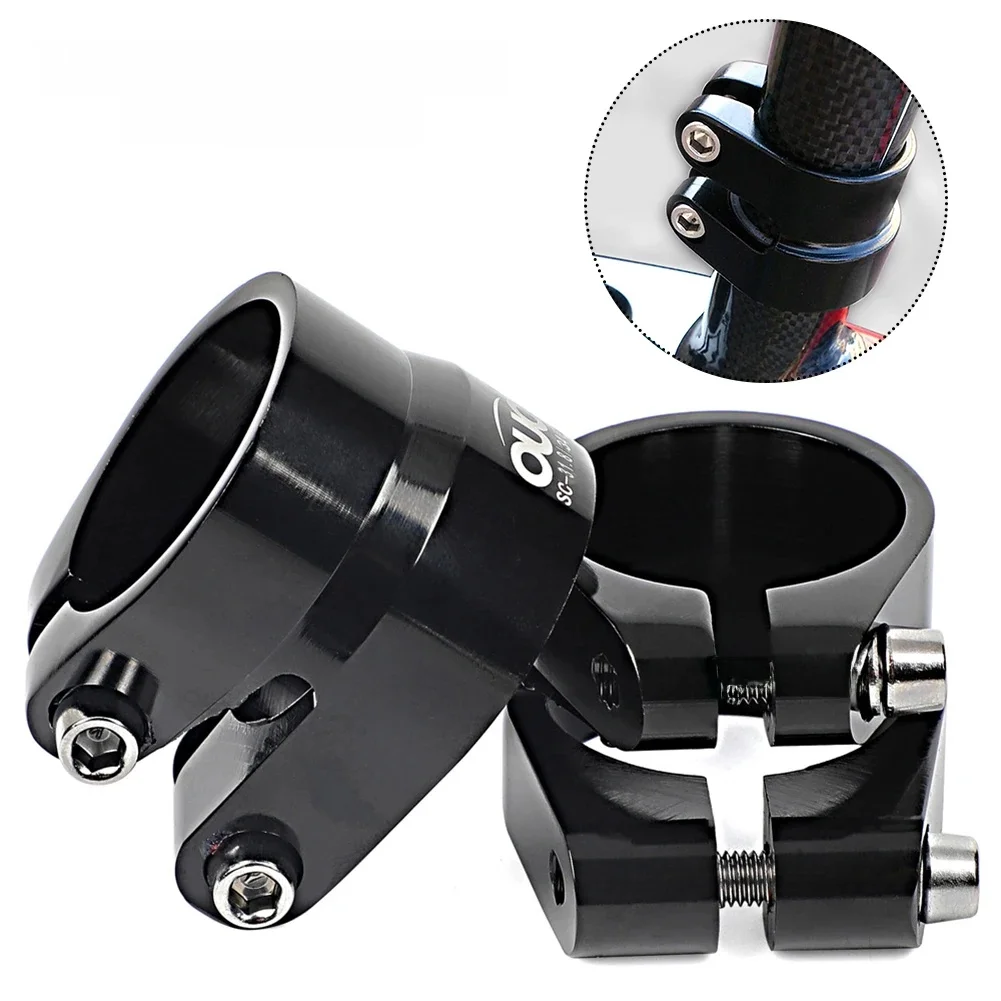 AliExpress SPORTARC Bicycle Seatpost Clamp 31.6mm/ 34.9mm Double Layer Aluminum Alloy Bicycle Seatpost Clamp Conversion Sleeve Cycling Accessories