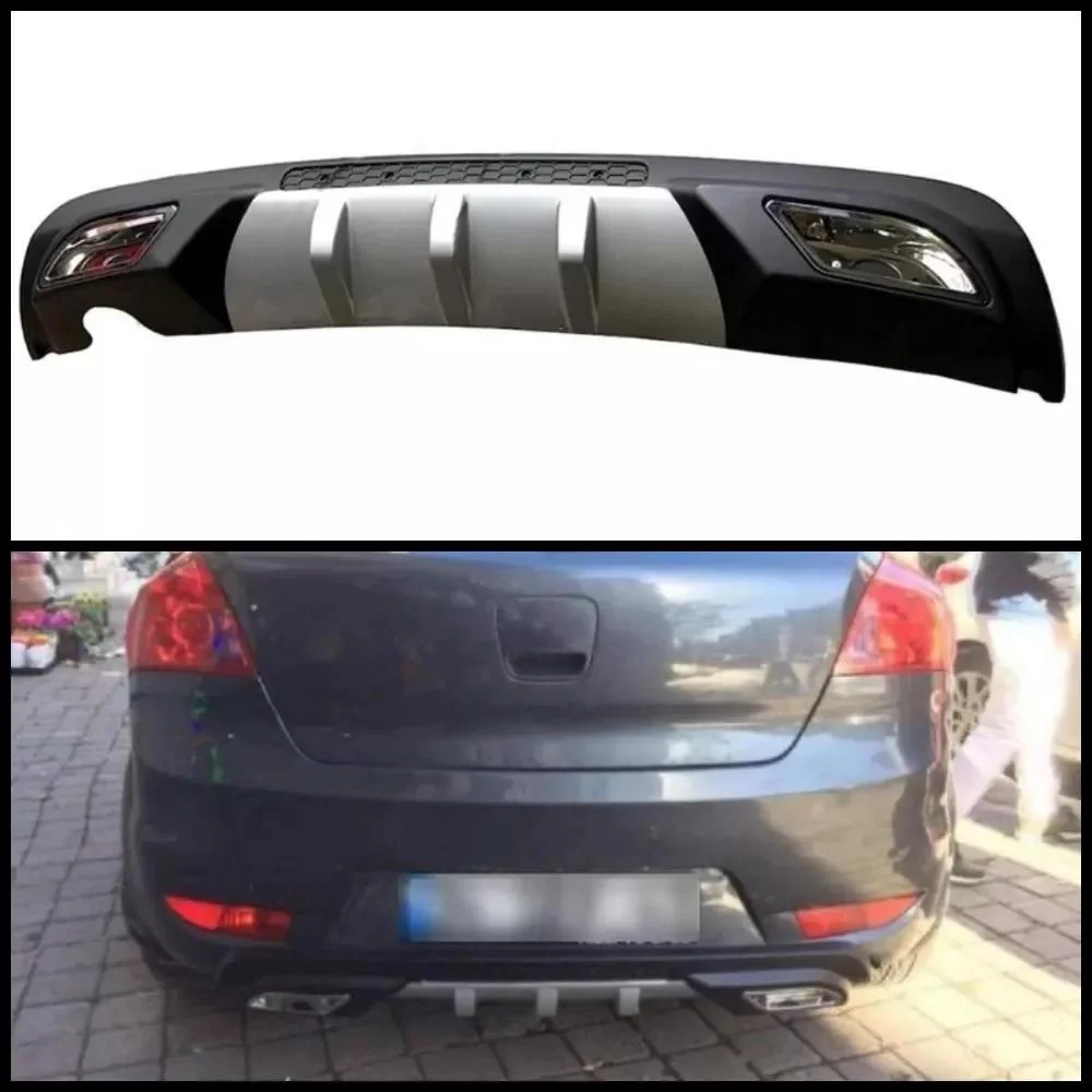 Car Rear Bumper Diffuser For Kia Ceed Black ABS Plastic Car Styling Spoiler Deflector Body Kit Splitter Lip Professional