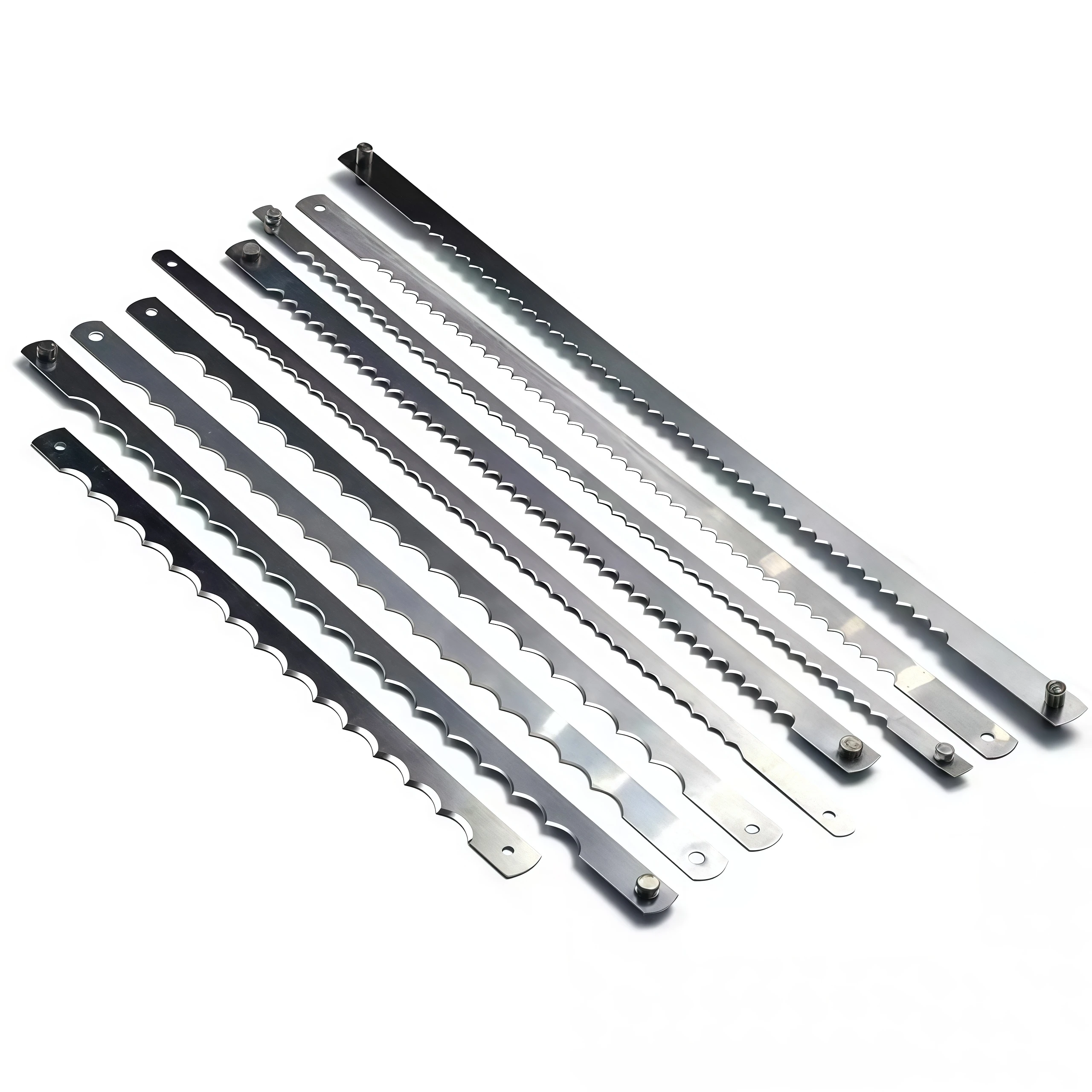 

10 PCS Bread Slicer Machine Blades Knife Stainless Steel Band Saw Blade for Cutting Bread Toast Slicing Blade