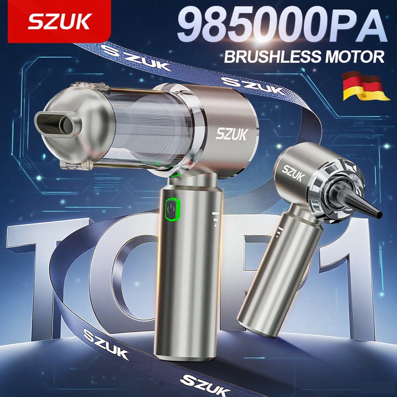 SZUK 985000PA Mini Car Vacuum Cleaner Wireless Handheld Cleaner Cleaning Machine Strong Powerful Portable Vacuum Cleaner Car