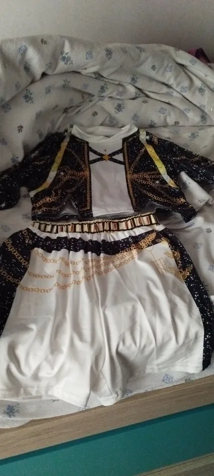 Girl clothing Sets Children Cartoon Cosplay Suits Kids K-Pop Stage Performance 2Pcs Girls Movie Role-playing Costume Outfits photo review