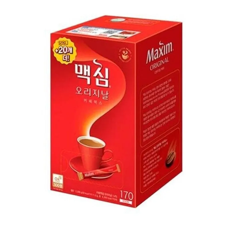 Maxim Orange Coffee Mix 150T + 20T X 6 Pix 1 Box Coffee Mix Stick Coffee disposable Coffee