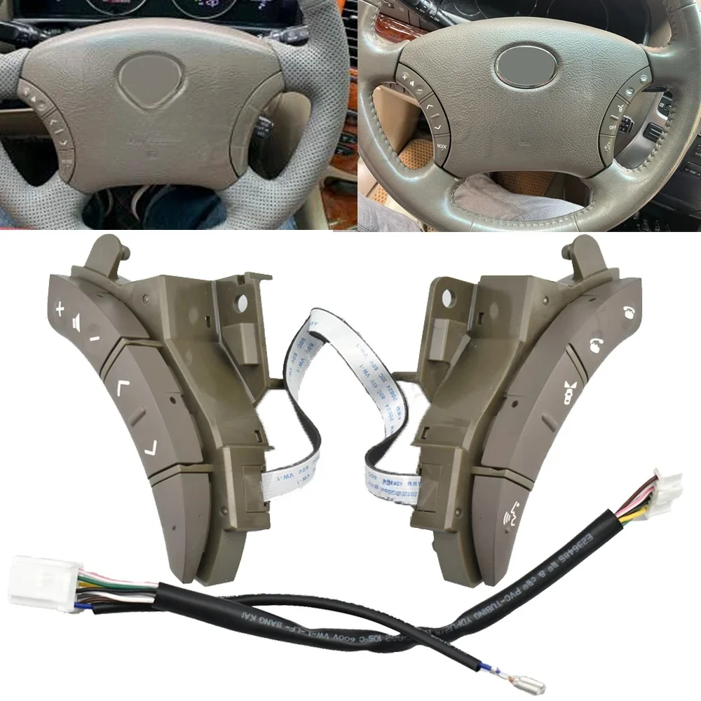 Two Color For Toyota LAND CRUISER PRADO 2004 2005 2006-2009 Car-styling Buttons 75B037 Steering Wheel Control Buttons