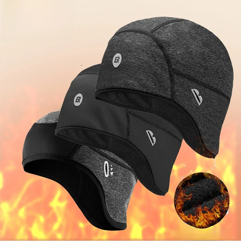 AliExpress ROCKBROS Cycling Caps Windproof Thermal Fleece MTB Bicycle Cap Ski Riding Motorcycle Hat Winter