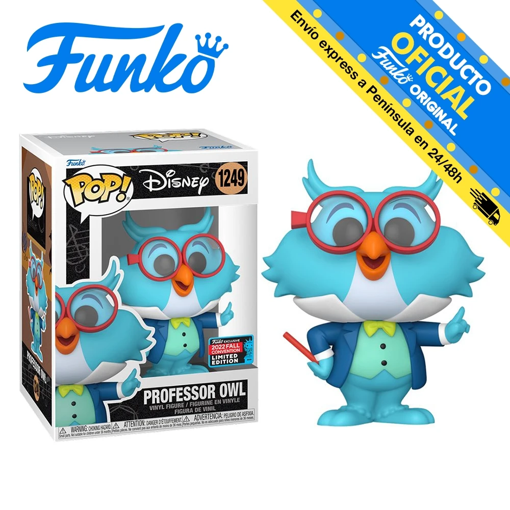 Funko Pop! Disney Owl Teacher NYCC2022 Exclusive 67036 1249 original Toys Boys Girls Gifts Collector Dolls Shop New Man Official License