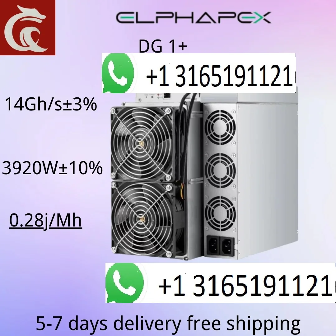 

A. SHARP DEAL BUY 2 GET 1 FREE! ElphaPex DG1+ LITECOIN And DOGECOIN 14.4G LTC Miner Voltage 100-240V