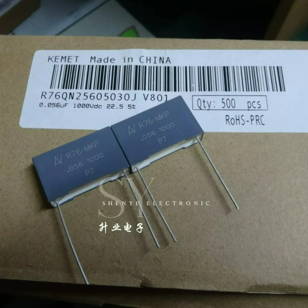 5pcs/lot AV R76 MKP 0.056uf 1000V 56nf 563 J Brand New 22mm Film Capacitor R76QN25605030J