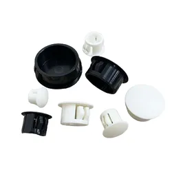 5/10/20pcs Nylon Round Snap-on Plug 6mm 8mm 10mm-30mm Black/White Plastic Hole Caps Blanking End Caps Seal Stopper