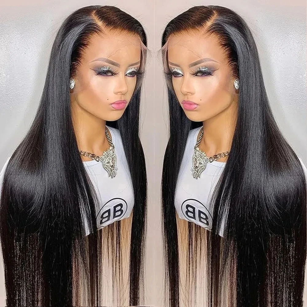 Straight Lace Front Wigs Human Hair 13x4 Hd Lace Frontal Wig Brazilian 26 Inchs Transparent Human Hair Wig On Sale Clearance