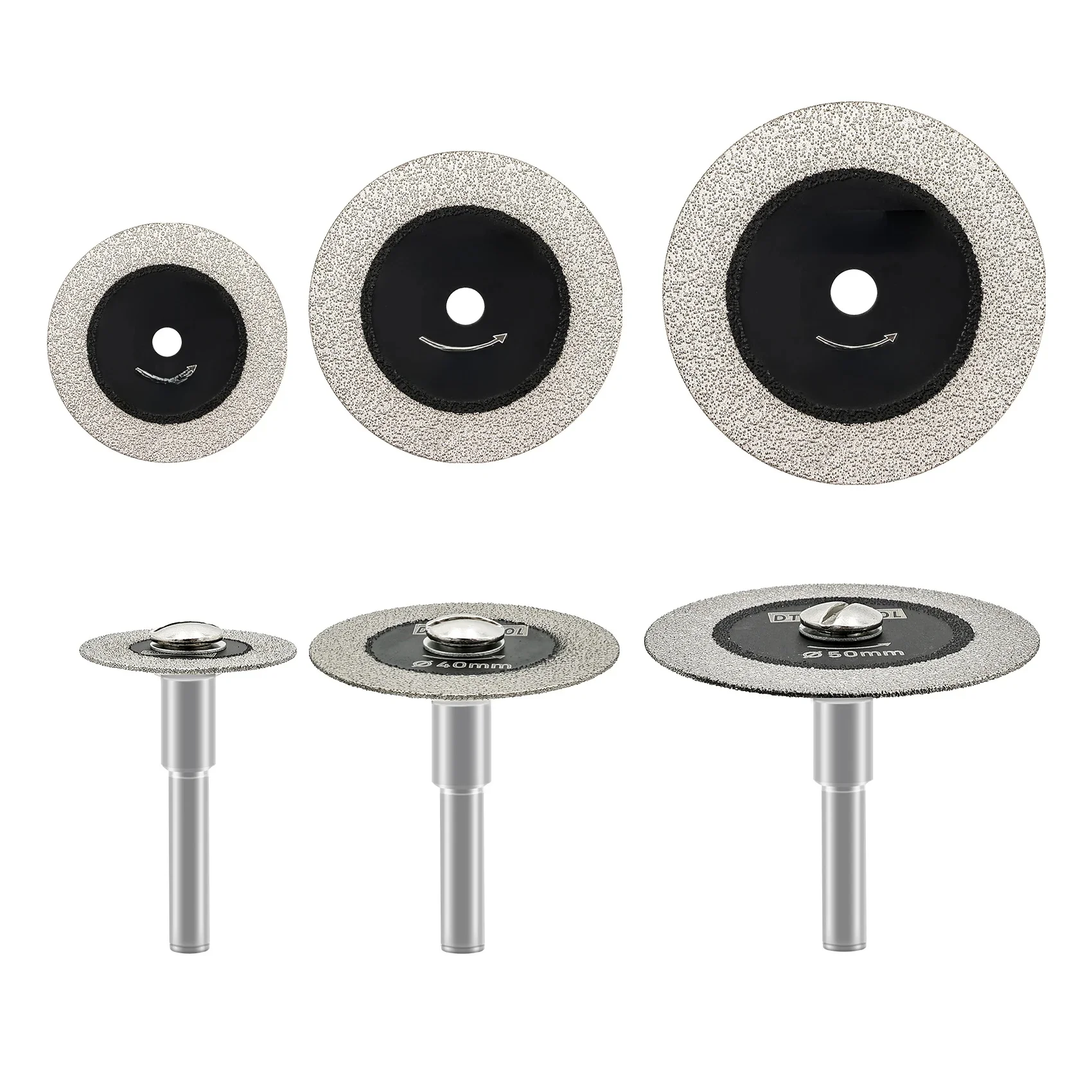 DT-Diatool Mini scie verre disque de coupe ensemble 30/40/50mm pour carrelage bouteille de vin cristal circulaire verre lame de scie