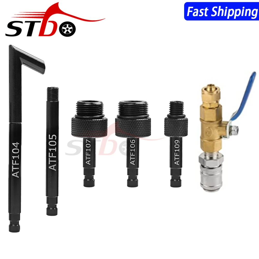 6PCS Transmission Fluid Oil Filling Adapter For VW Audi 09G 01J 722.9 CVT DSG ATF Benz Filler Aluminum  Adapters Automatic