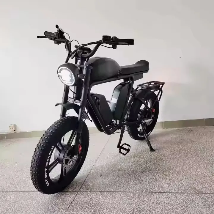 Electric Bike Dual Motor 2000W Triple Battery 70Ah Oil Brake Full Suspension Long Range Fast Fat Tire Electric Bike Dual Motor