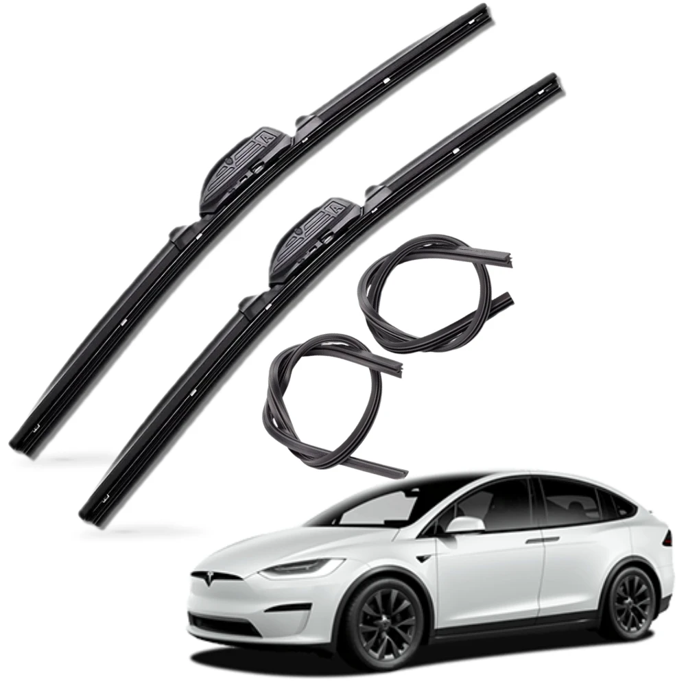 1 + 1 + 1 Tesla Model X Pure Premium Wiper Brush with Rubber