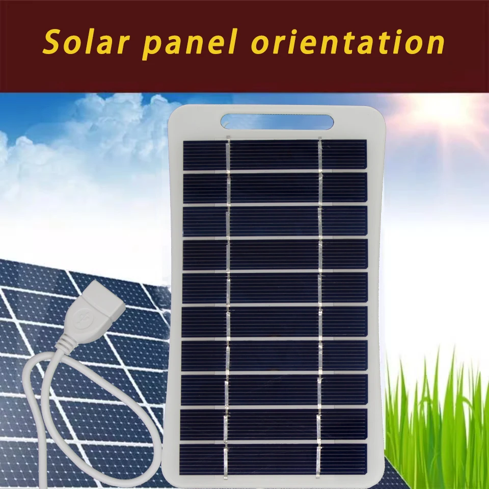 Solar Panel 5V 2W Output USB Outdoor Portable Solar System Mobile Phone Charger Lighting Power Generation image 4