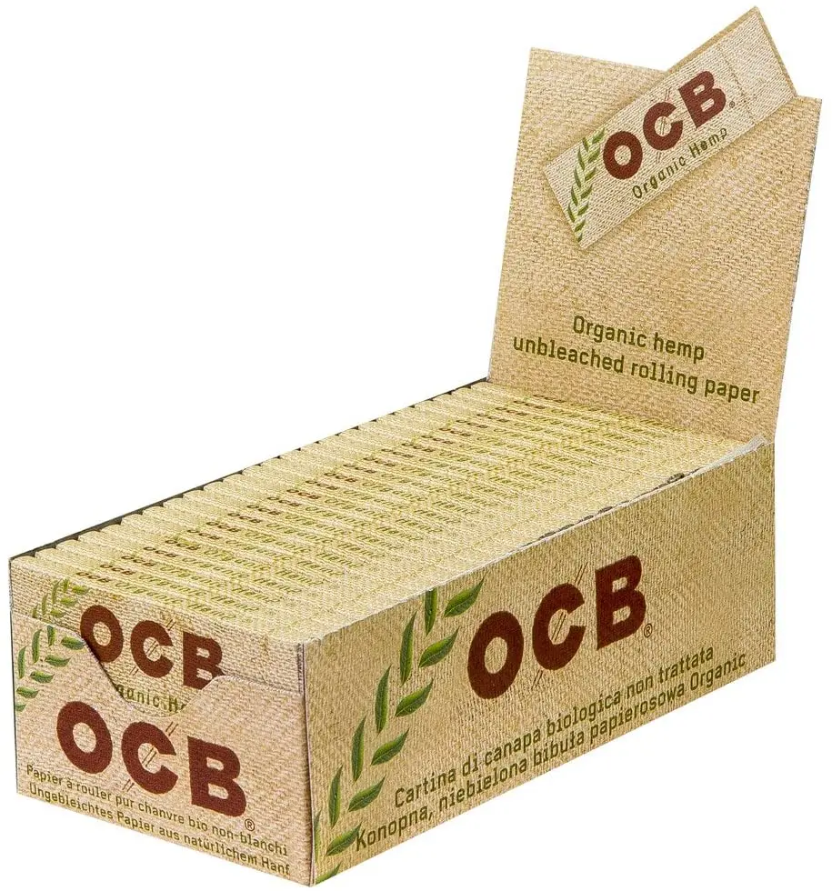 2500 OCB Organic Regular ROLLING PAPERS SHORT 1 BOX 50 BOOKLETS