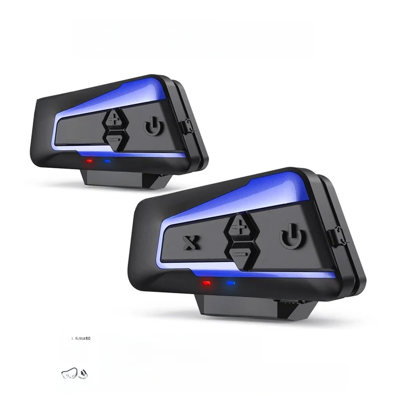 Lexin B4FM-X Bluetooth motorfiets-intercom helm-headsets, BT 5.0 draadloze communicatie-interphone muziek delen 10 rijders - afbeelding 2