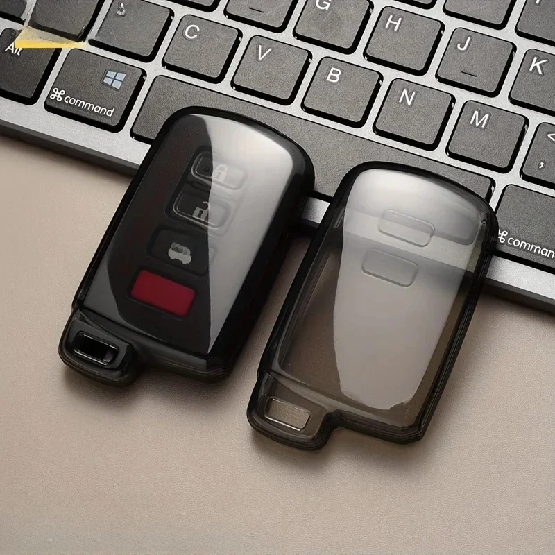 Nowy pokrowiec na kluczyk samochodowy z TPU do Toyota Corolla Camry RAV4 Highlander Auris CHR Avalon Land Cruiser Protected Fob Bag — zdjęcie 2