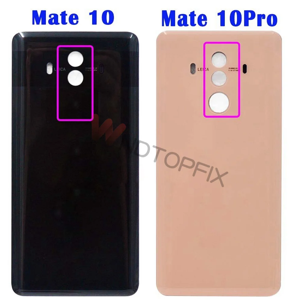 Back Glass For Huawei Mate 10 Pro Battery Cover Replace For Huawei Mate 10 Back Door Rear Housing Cover Case +Adhesive Sticker