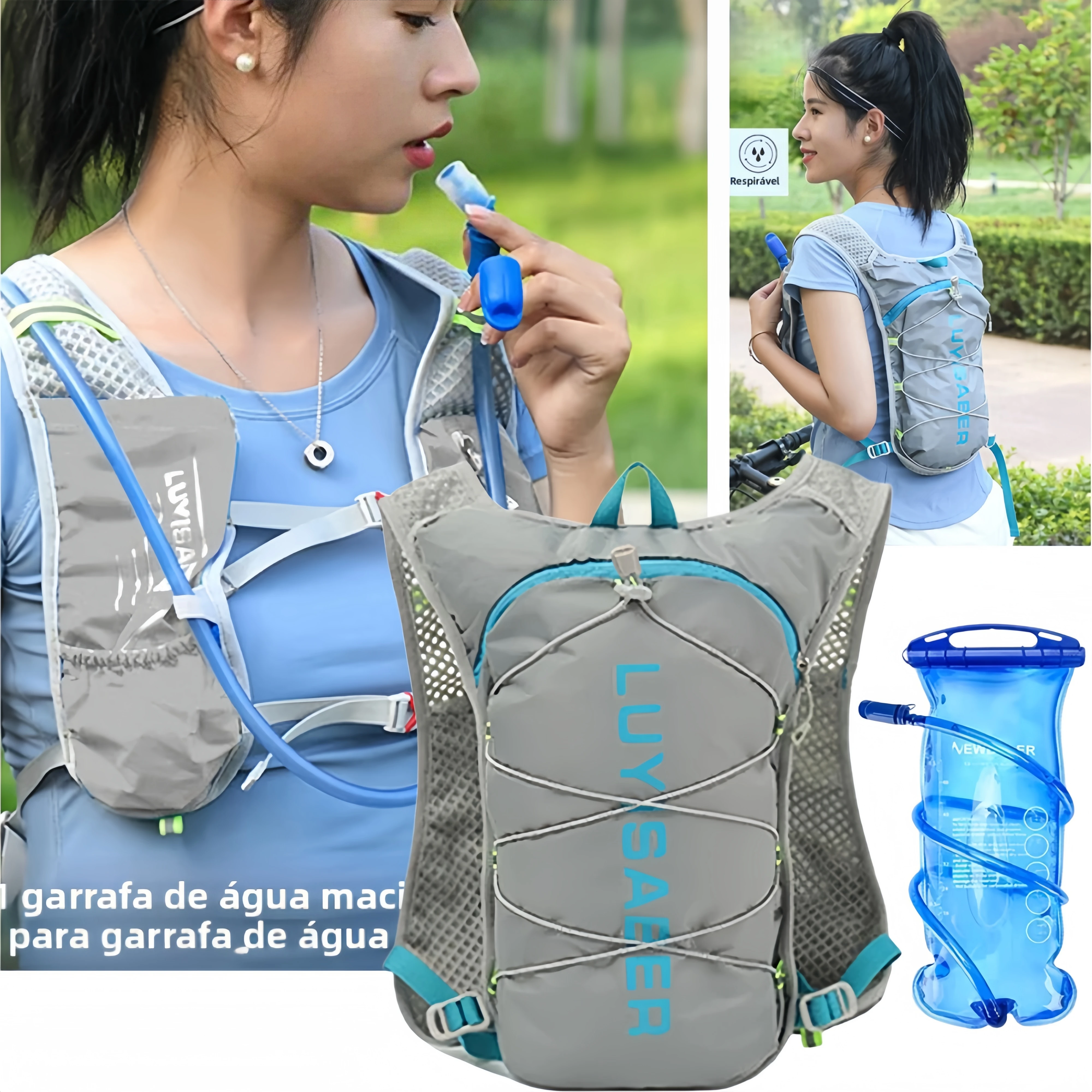 CHENXIAOHONG Mochila Ultraleve para Corrida ao Ar Livre, Unissex, Colete de Hidratação para Corrida e Maratona