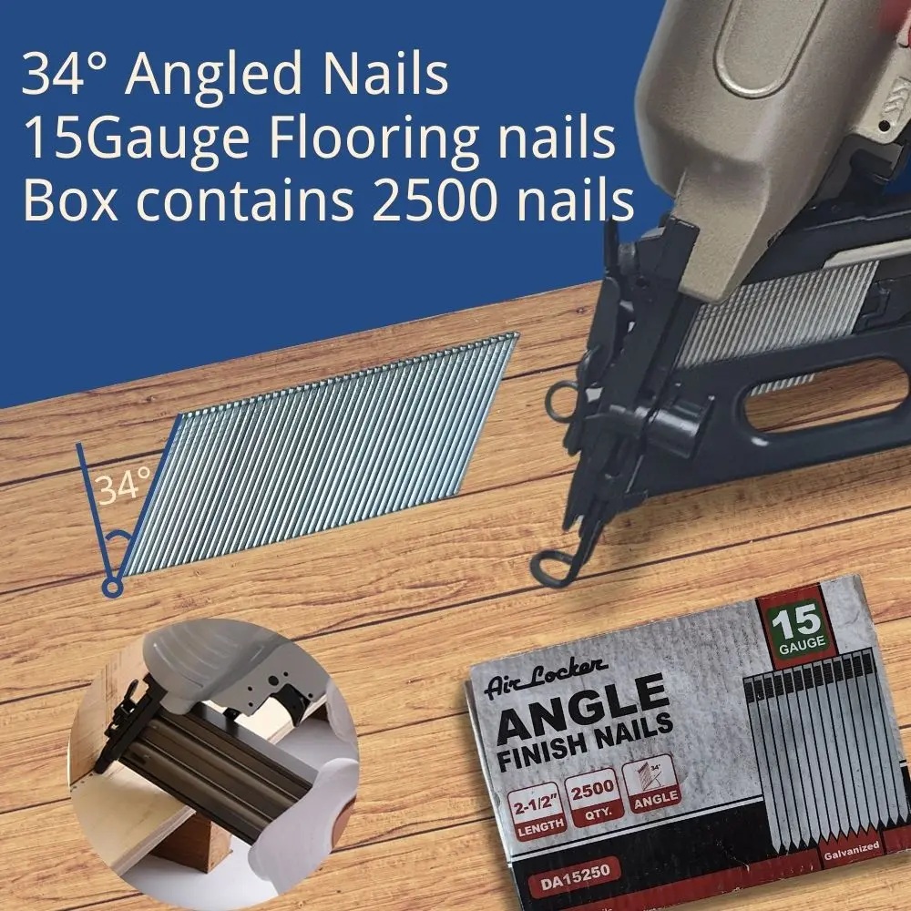 15 Gauge Angled Flooring Nails - 1