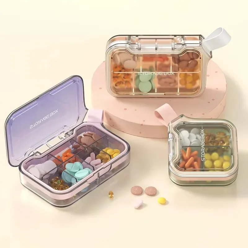 4/7 Grids Mini Portable Pill Box Weekly Medicine Vitamin Storage Organizer Travel Tablets Sealed Box Pills Case Container