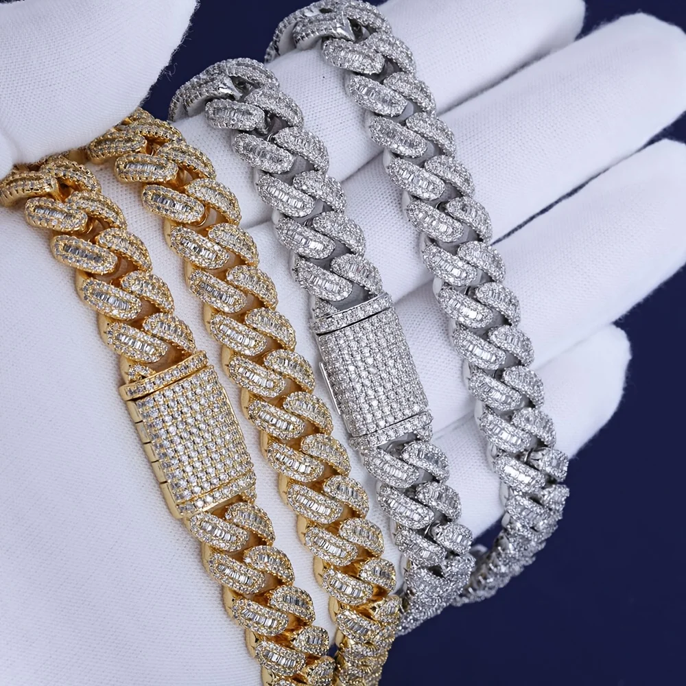 Mens 925 Sterling Silver Miami Cuban Chain Necklace