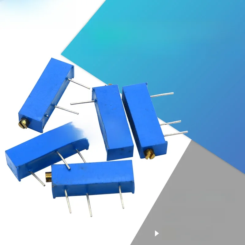 Résistance de potentiomètre réglable 3006P 100 Ohm ~ 500K Ohm, 10 pièces, 1K 2K 5K 10K 20K 50K 100K 200K 500K 1M 100R 200R 500R