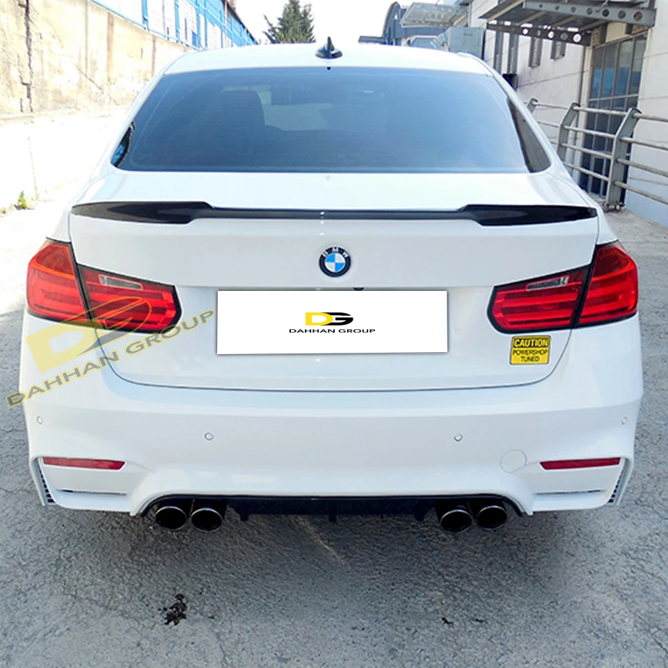 B.m.w 3-serie F30 2012 - 2018 M3 Stijl Achterkofferbak Spoiler Vleugel Lip Geverfd Of Ruw Oppervlak Abs Plastic M3 Kit