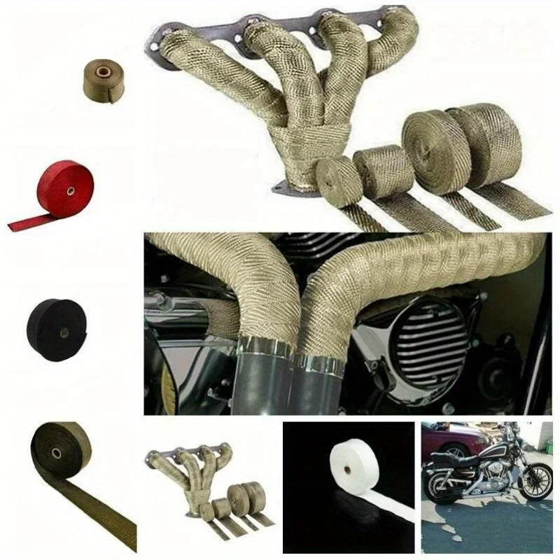 5-meter insulation tape fiberglass motorcycle modification exhaust pipe banana cloth high temperature and heat resistance