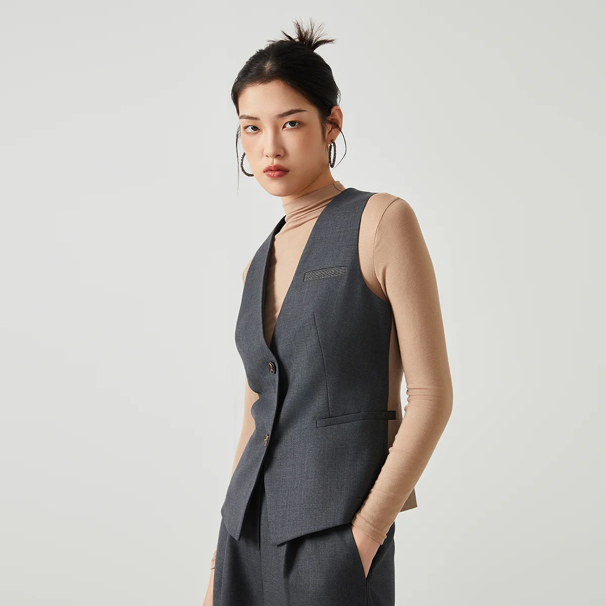 Gilet da donna K2548W senza ma - Tailored Coat Wool recensione e prezzo