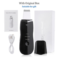 Ultrasonic Skin Scrubber Scrubber Deep Vibrate Facial Cleaner Shovel Face Scrubber Peeling Black Head Remover Facial Massager