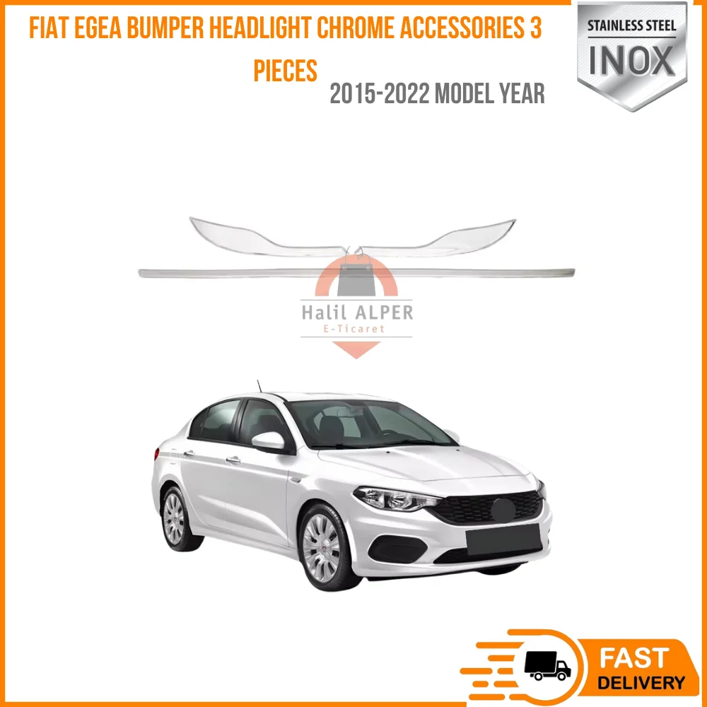 For Fiat Egea Chrome Accessories (2015-2022) -3 Pcs. -St. Steel - SD high quality car parts fast shipping-Free Shipping