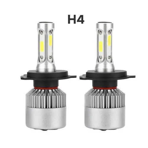 Car Lamp Pair H4 Led Headlight-72 W/pair, 36W/Lamp