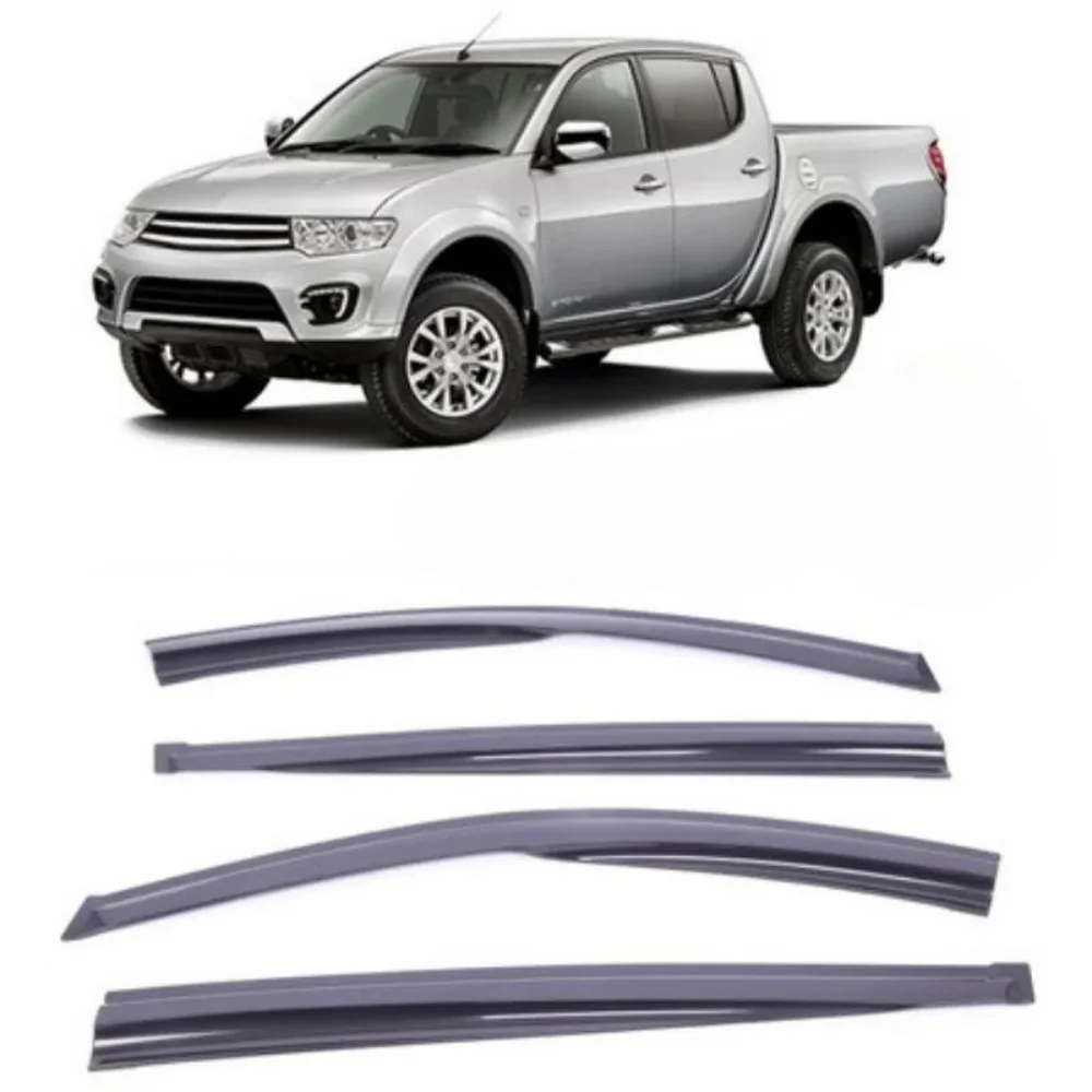 Car window accessories for Mıtsubıshi L-200 TRITON PICK-UP 2008-2015 Sport Style window deflector rain cover visor awnings