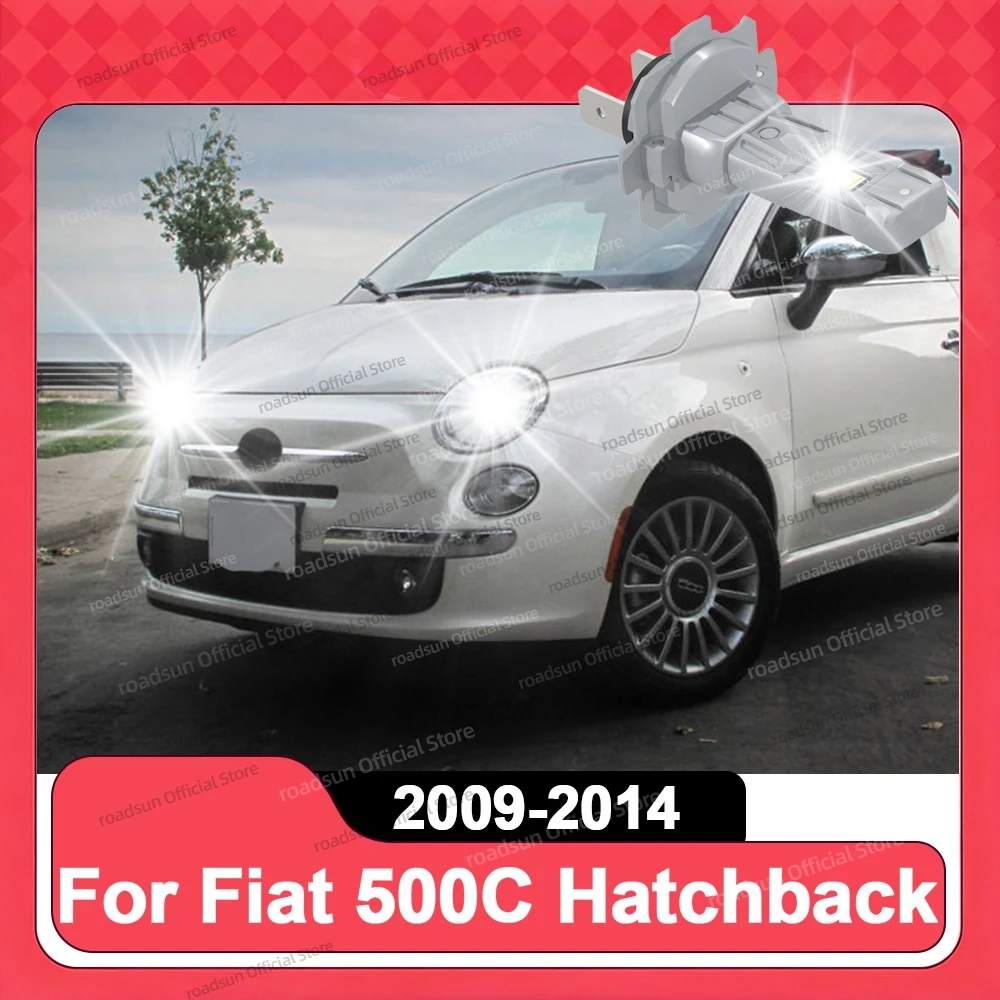 

2/4Pcs Turbo H7 LED Headlight Bulbs 180W High Power H1 Car Lamp For Fiat 500C Hatchback 2009 2010 2011 2012 2013 2014