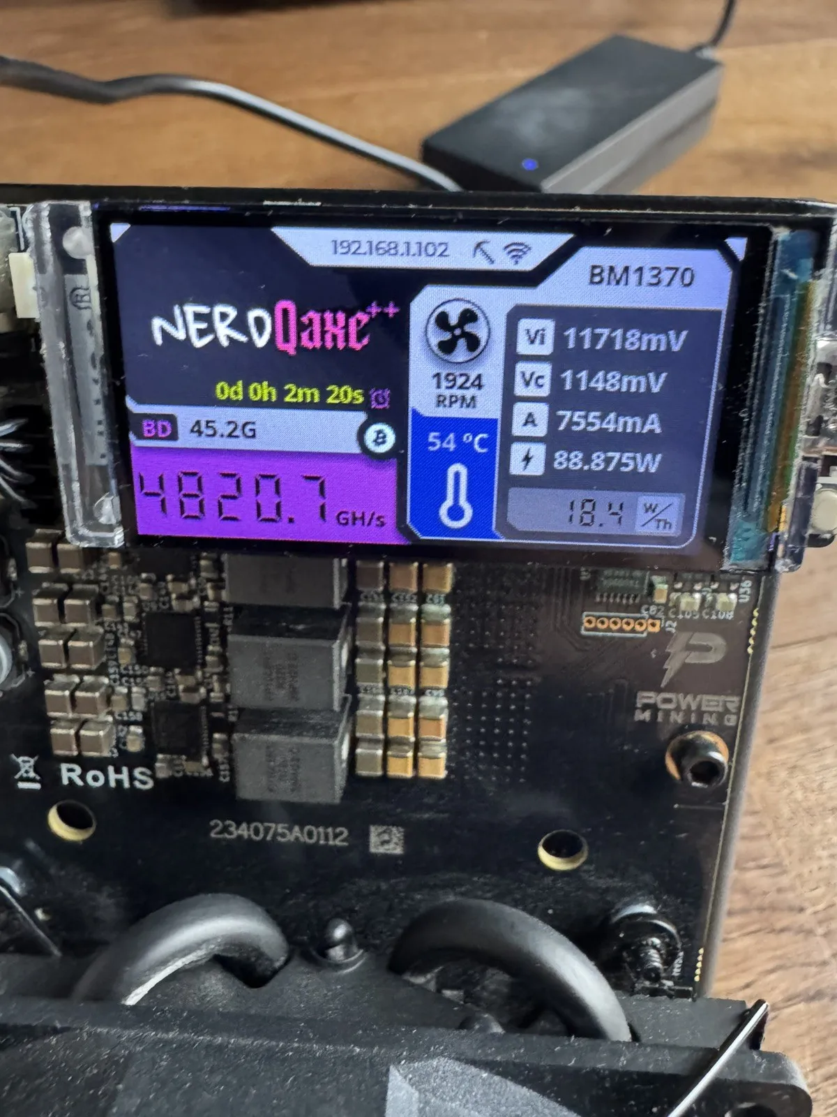 

AS BUY 2 GET 1 FREE New NerdQaxe++ Rev 6.1 6TH/s SHA-256 WIFI Bitcoin BTC BCH ETH Solo Mining Miner