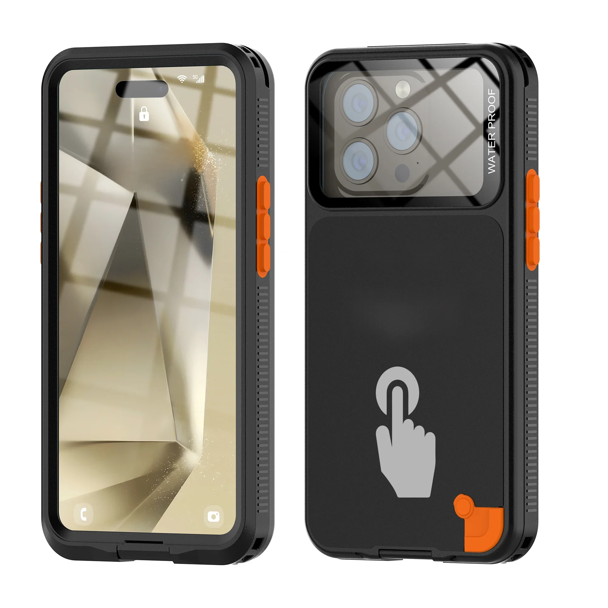 Shellbox Fashion Window Photography Podwodny ekran dotykowy Odpowiedni dla iPhone 12 Pro 13 14 15 Max IP68 Wodoodporny futerał na telefon — zdjęcie 2