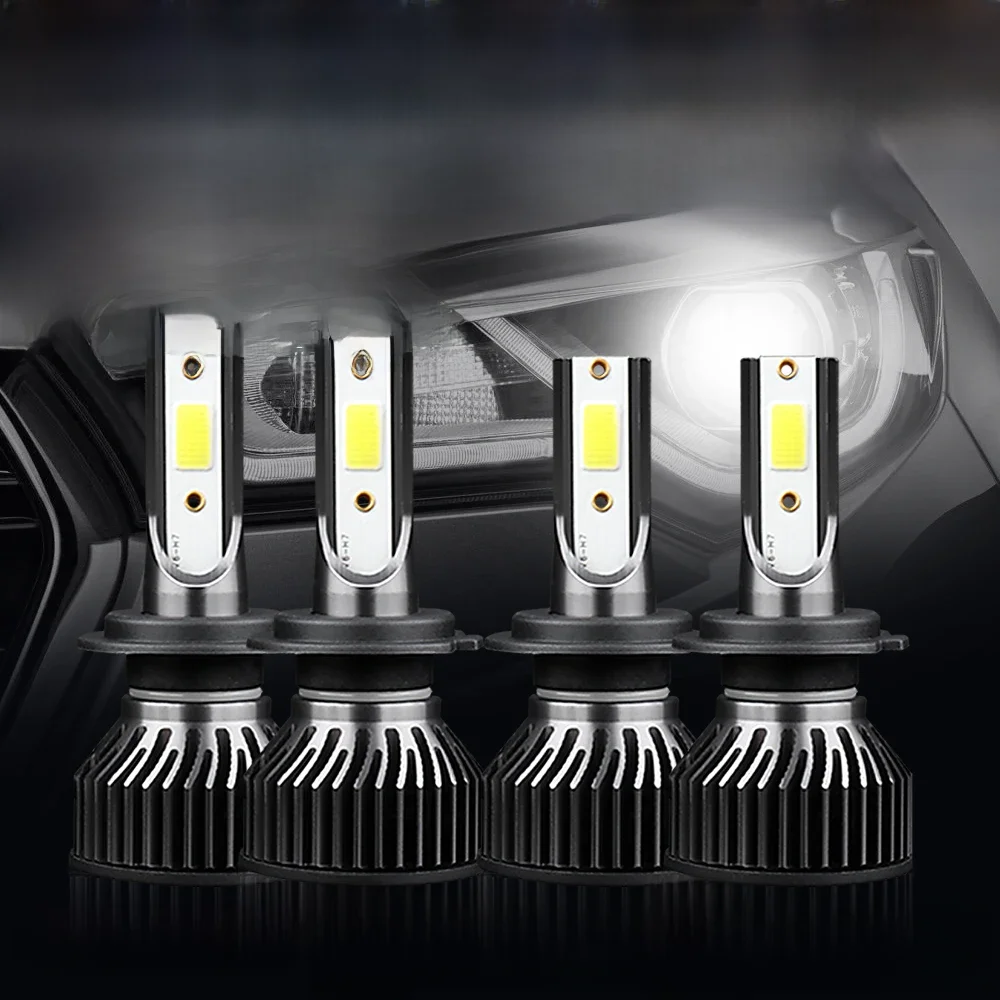 H7 Turbo Led Lampa Samochodowe Żarówki 12000LM 3570 CSP 6000K Białe Do VW POLO 2009 2010 2011 2012 2013 2014 2015 2016 2017 — zdjęcie 2