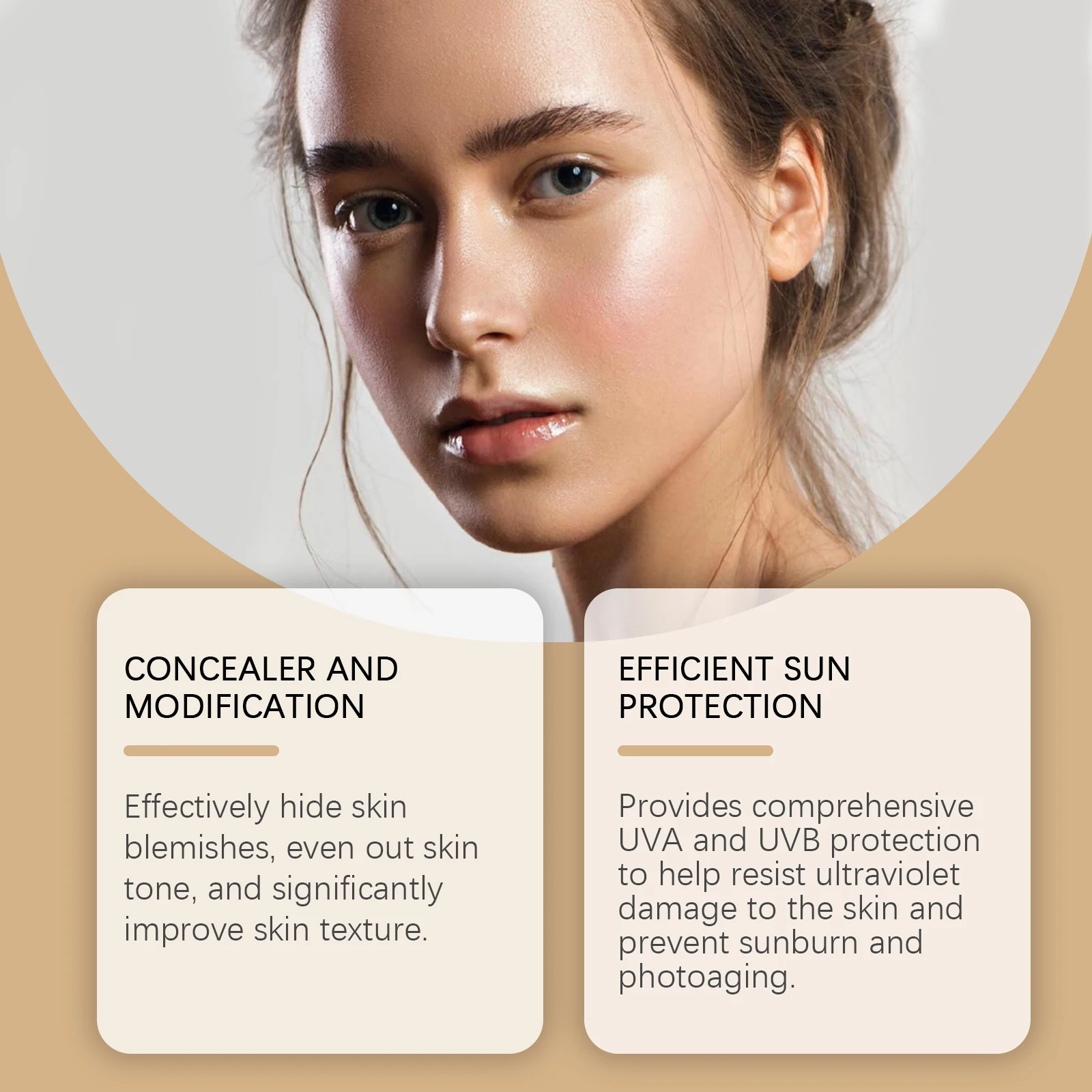 EELHOPE الذهب الحلزون BB كريم المخفي Sunblock دائم ترطيب اشراق لون البشرة غير لزجة مقاوم للماء الوجه BB كريم