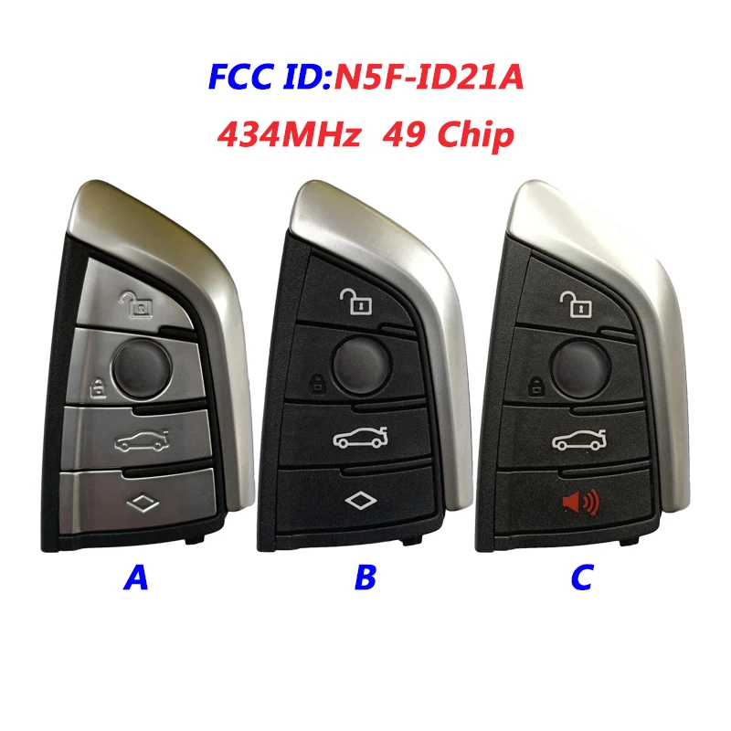 AK006068 Original New G Series 4 Button Smart Remote Car Key 434MHz 49 Chip FCC ID N5F-ID21A