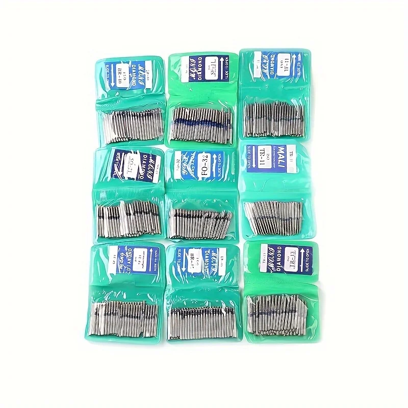50Pcs/Bag Dental Diamond High Speed Burs for Polishing Smoothing 1.6MM High Quality Polishing Drill Dental Tools Odontología
