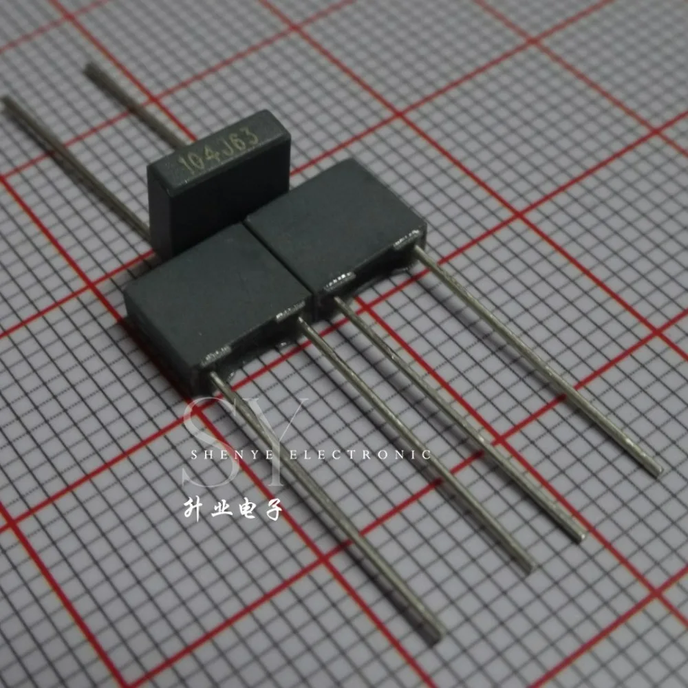 20pcs/lot Fara 0.1uf 63V 100nf u1 104 J Brand New 5mm Film Capacitor C241J104J20C000